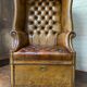 A Rare & Exceptional Deep-Buttoned Chesterfield Porter’s Chair Circa 1920’s