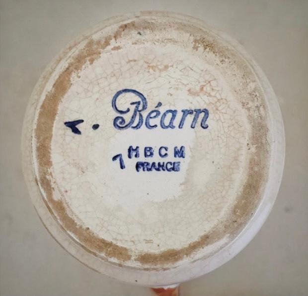 Milk pot model Bearn early XX - Basque crockery - Earthenware Creil and Montereau