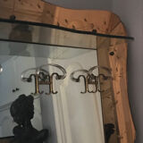 Mirror - venetian art-deco coat holder 126x193cm
