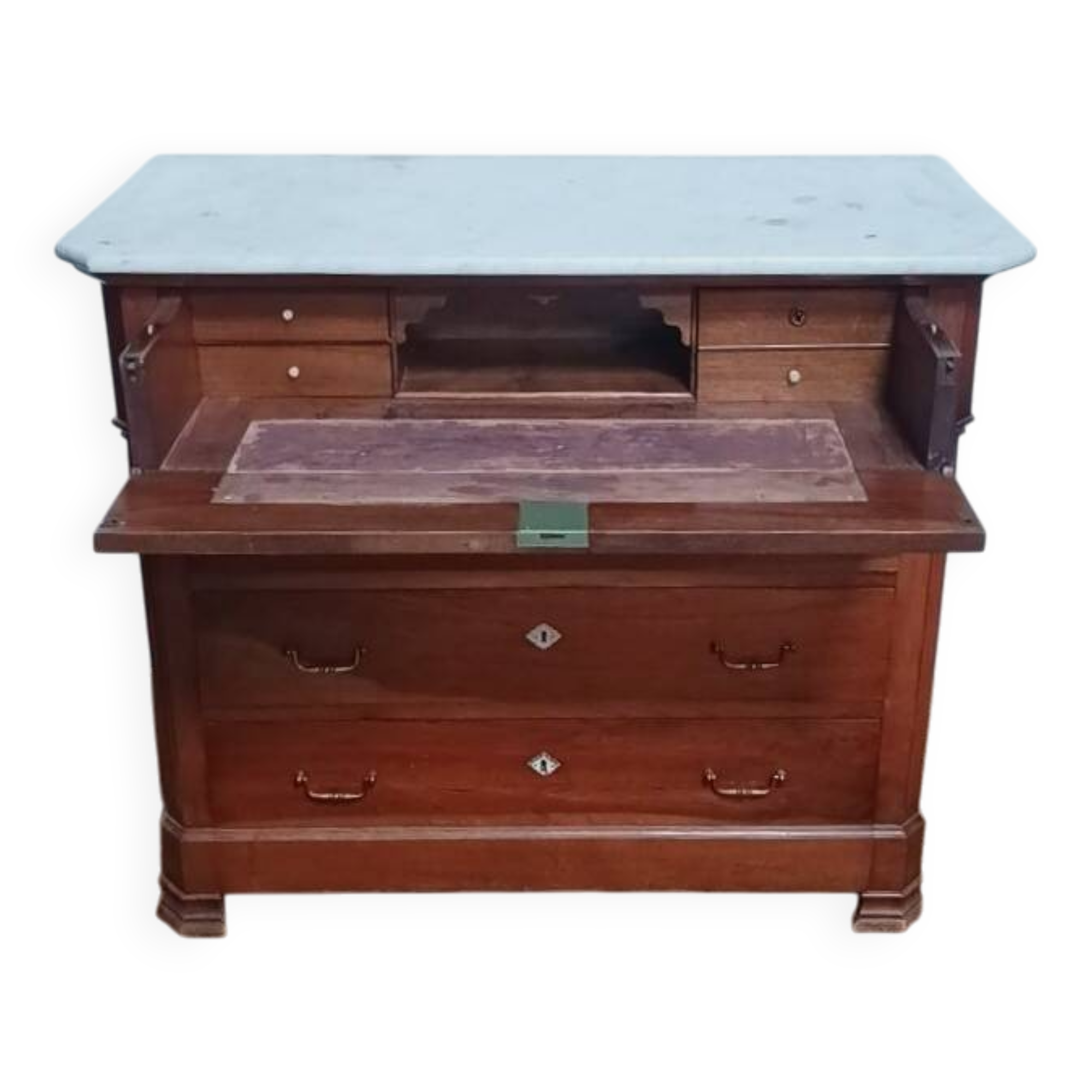 Louis Philippe walnut chest of drawers