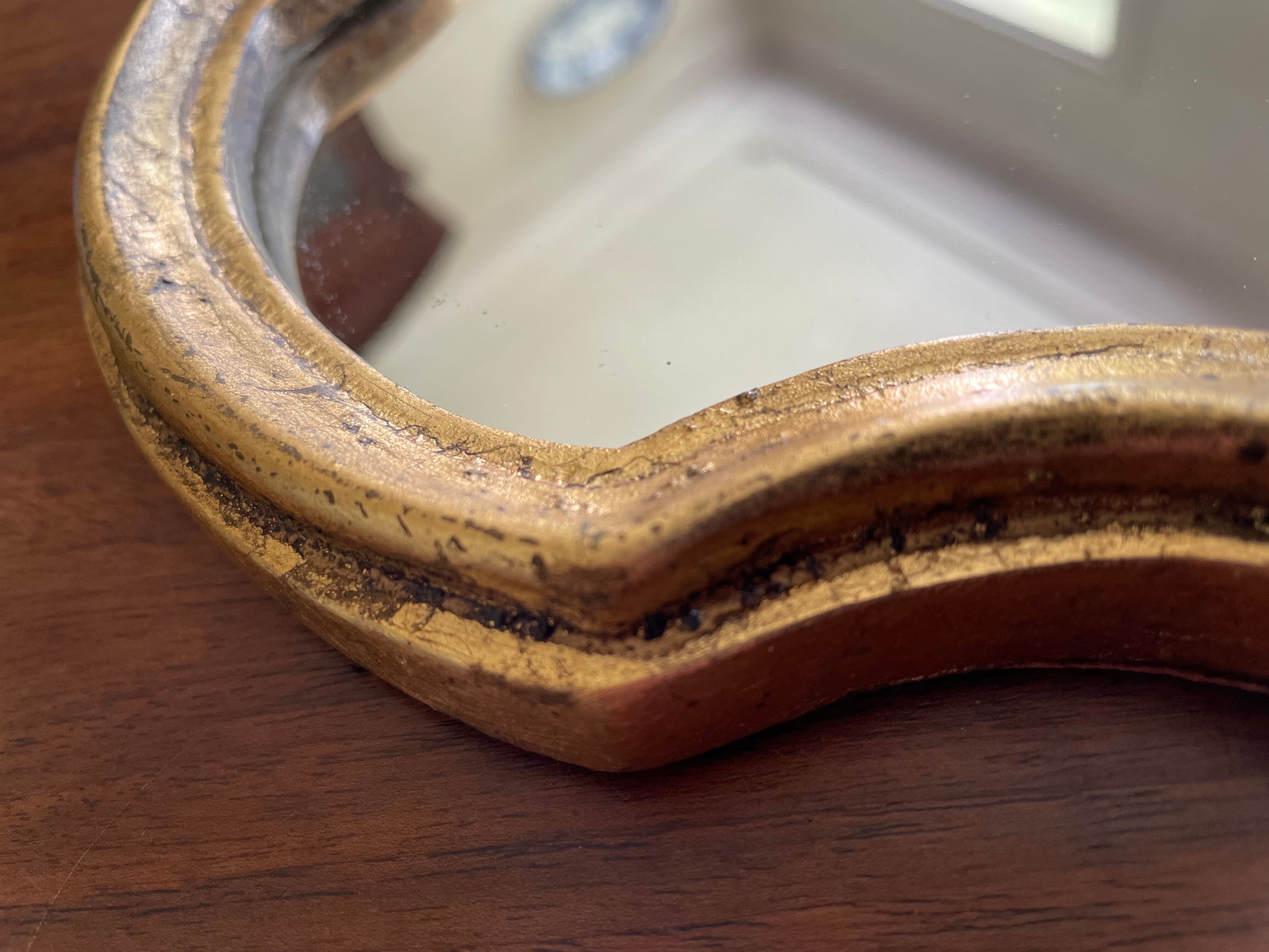 Gilded mirror of style Louis XV sober 32 X 22