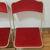 Folding chairs in chaisor velvet