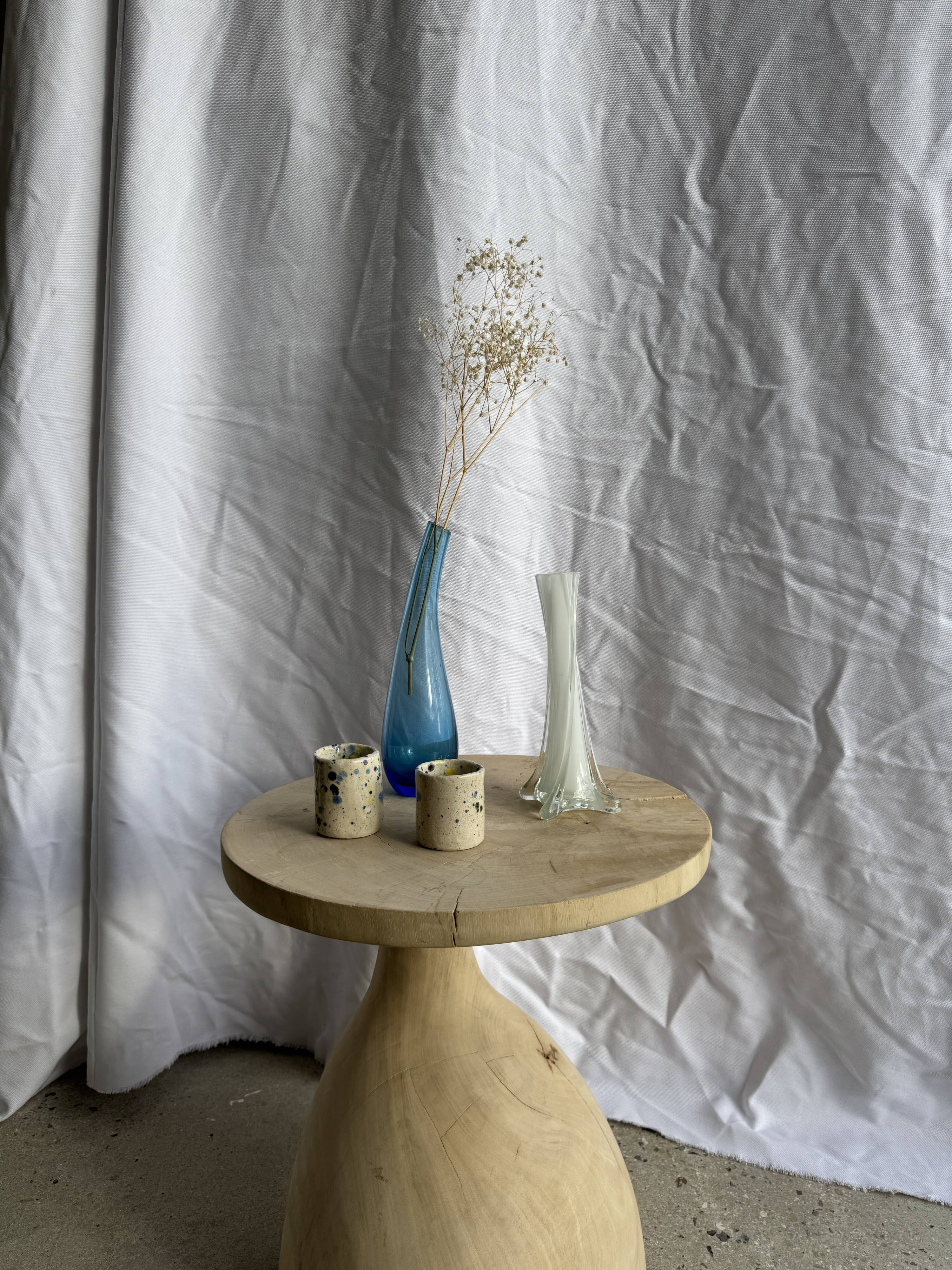 Blue soliflore vase H25 D7