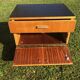 Vintage 1960s blond wood bedsides