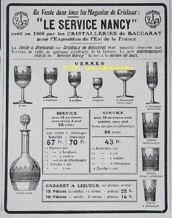 Cut crystal baccarat liquor cup