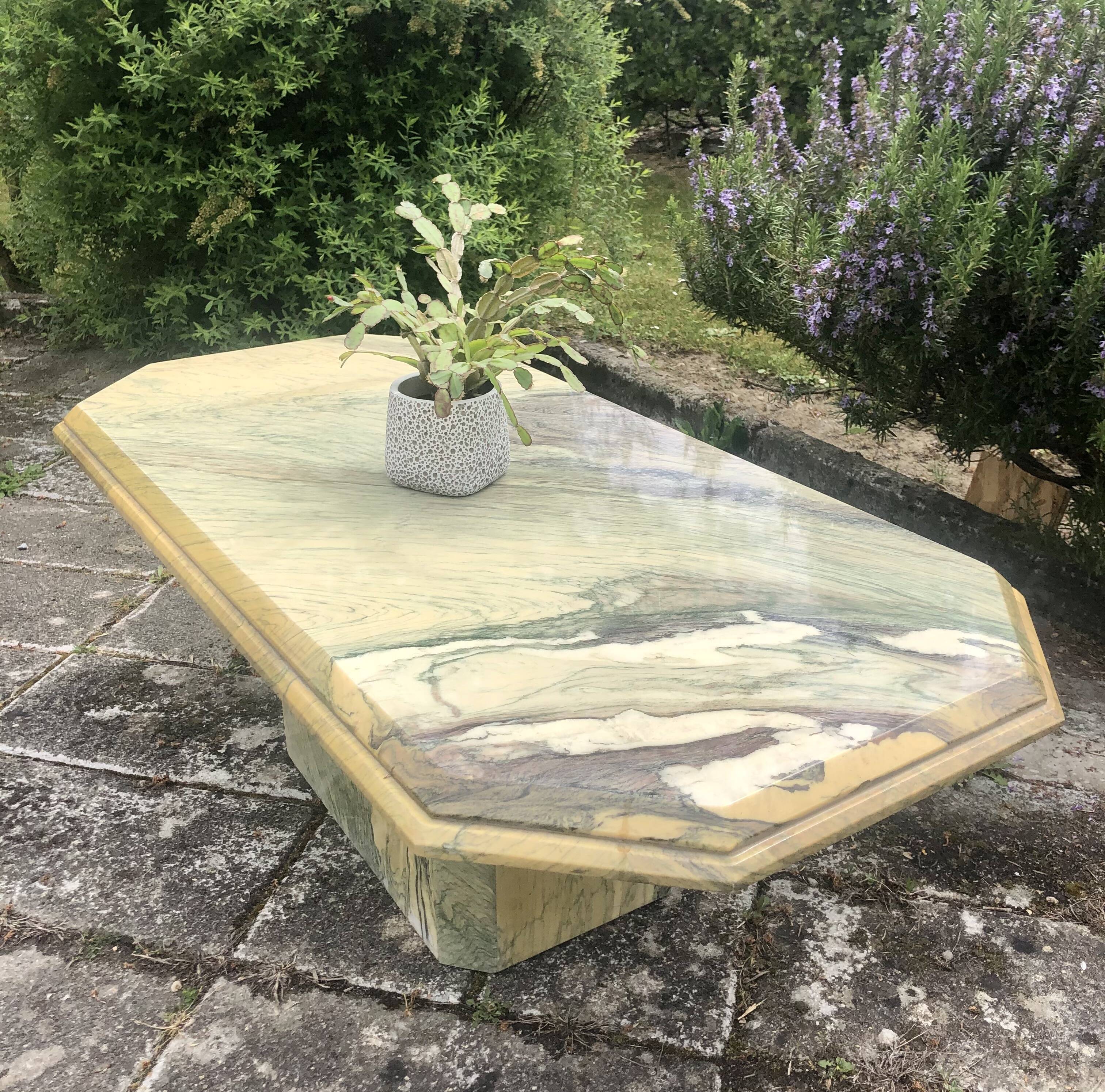 Marble coffee table