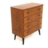 Scandinavian teak chest of drawers, Sweden, 1950