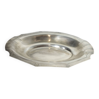 Mid-20th century silver-plated hollow dish