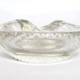 Seguso crystal pocket ashtray