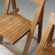 Chaises pliantes vintage