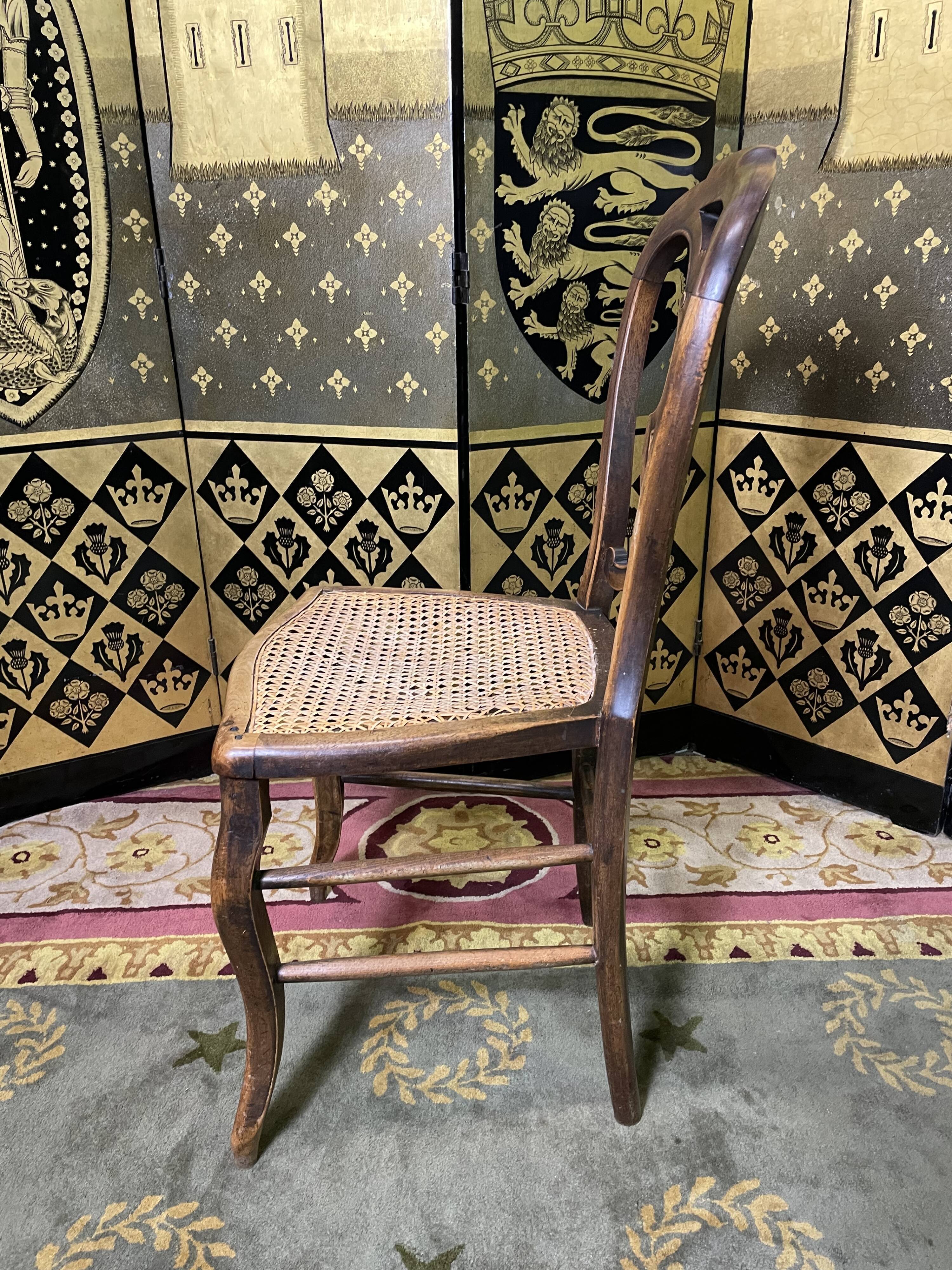 Suite of 4 Louis Philippe chairs in canning