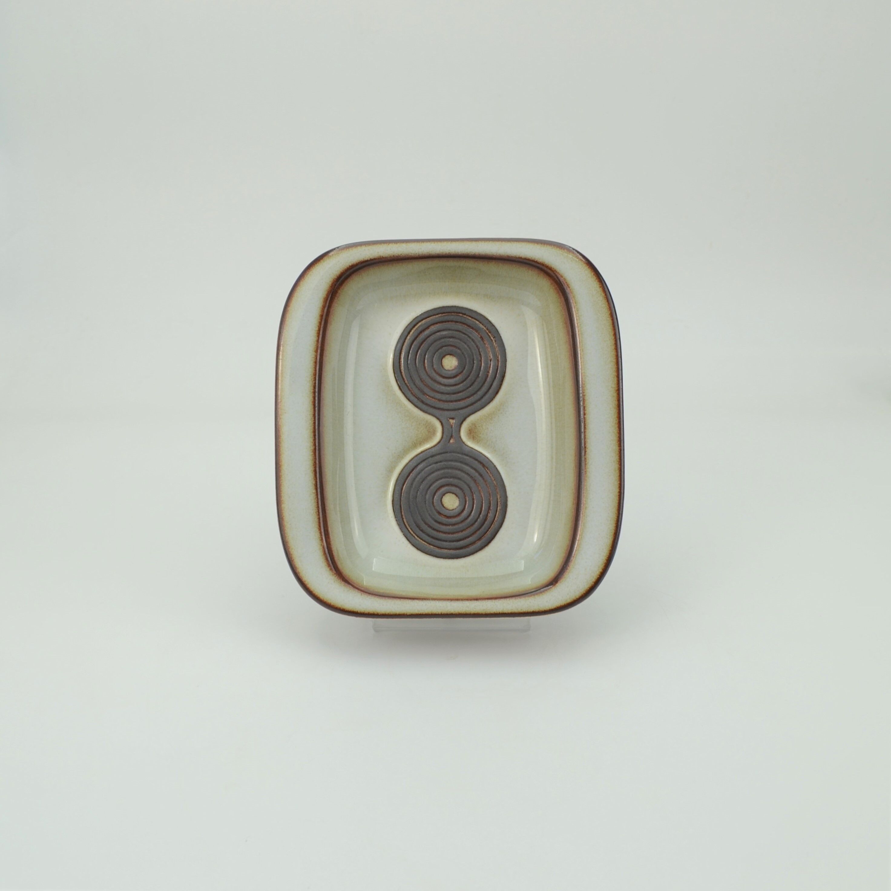 Grey Serie sandstone dish by Ejner Johansen for Søholm Stentøj