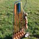 Croquet set in chrome metal and wood / 6 players / vintage 50-60 years