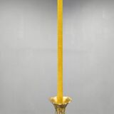 Art Deco chandelier with glass shade, Czechoslovakia, 1930s