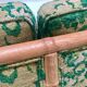 Convertible Two-Seater Sofa / Daybed in Bamboo Style, France 1960s