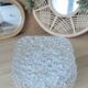 Square ceiling light with bubbled glass
