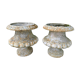 Pair of Médicis planters in cast iron by Godin, 19th century.