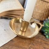 Brass cellar rat candle holder