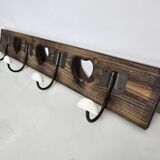 Coat rack with hearts