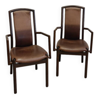 Pair of Girsberger armchairs