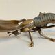 Vintage fly ashtray in patinated metal