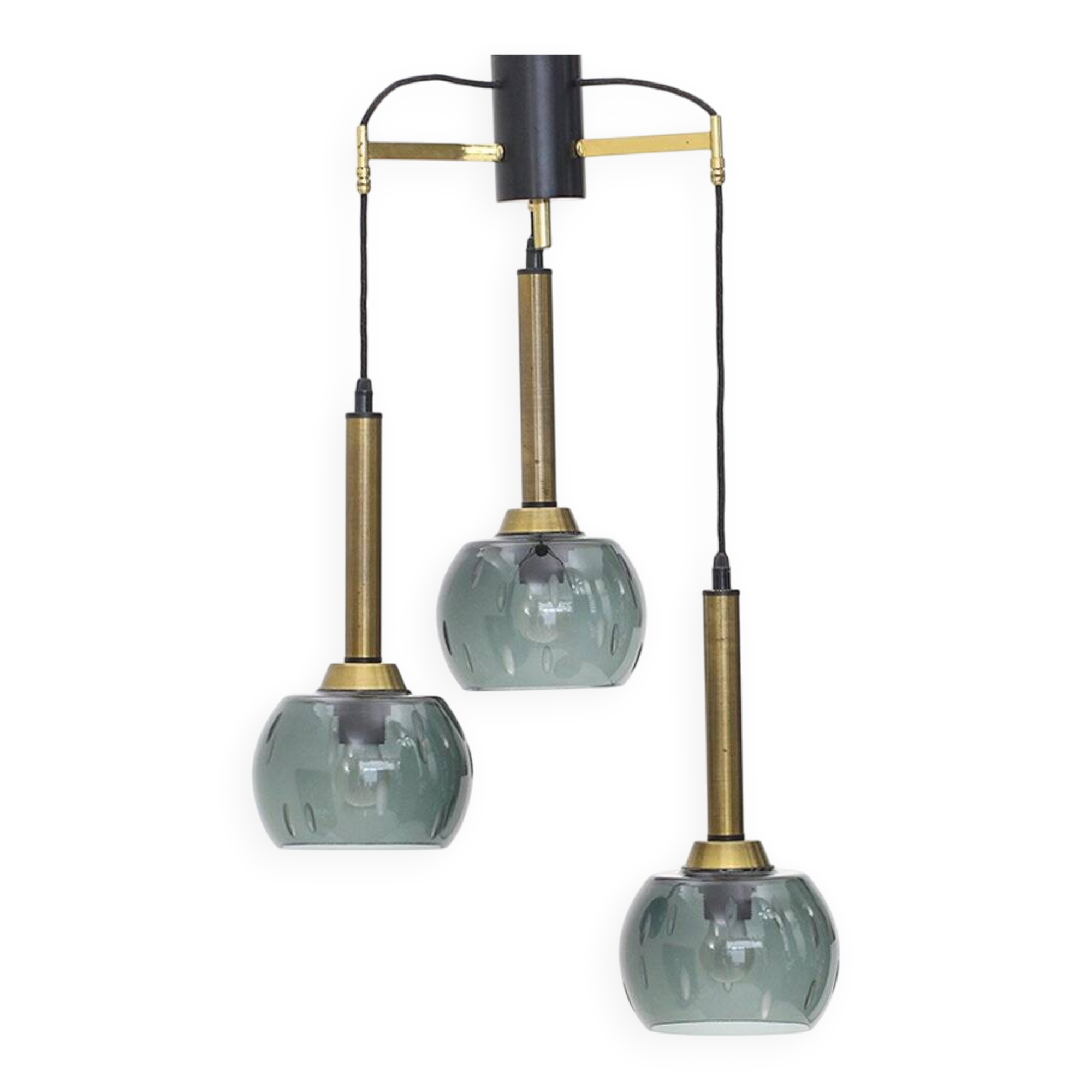 Ceiling lamp with three pendants, 1950s