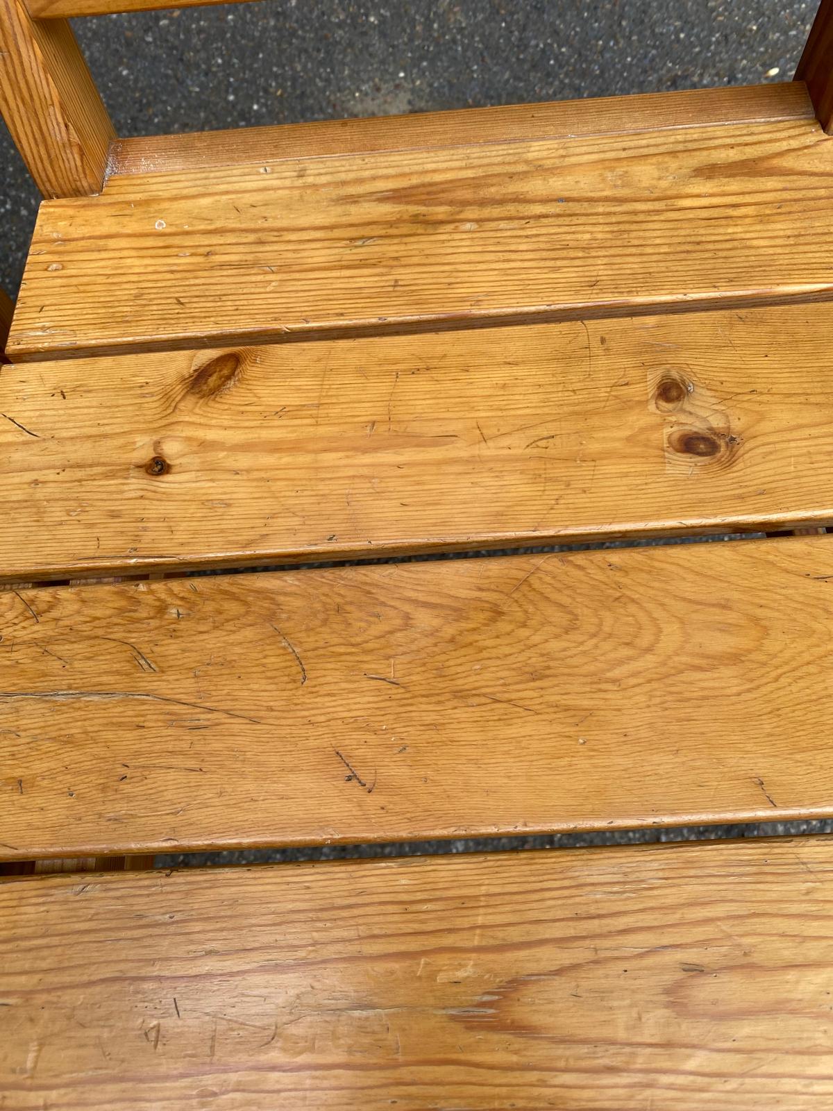 2 solid wood dining chairs