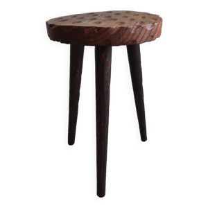 tabouret tripode brutaliste