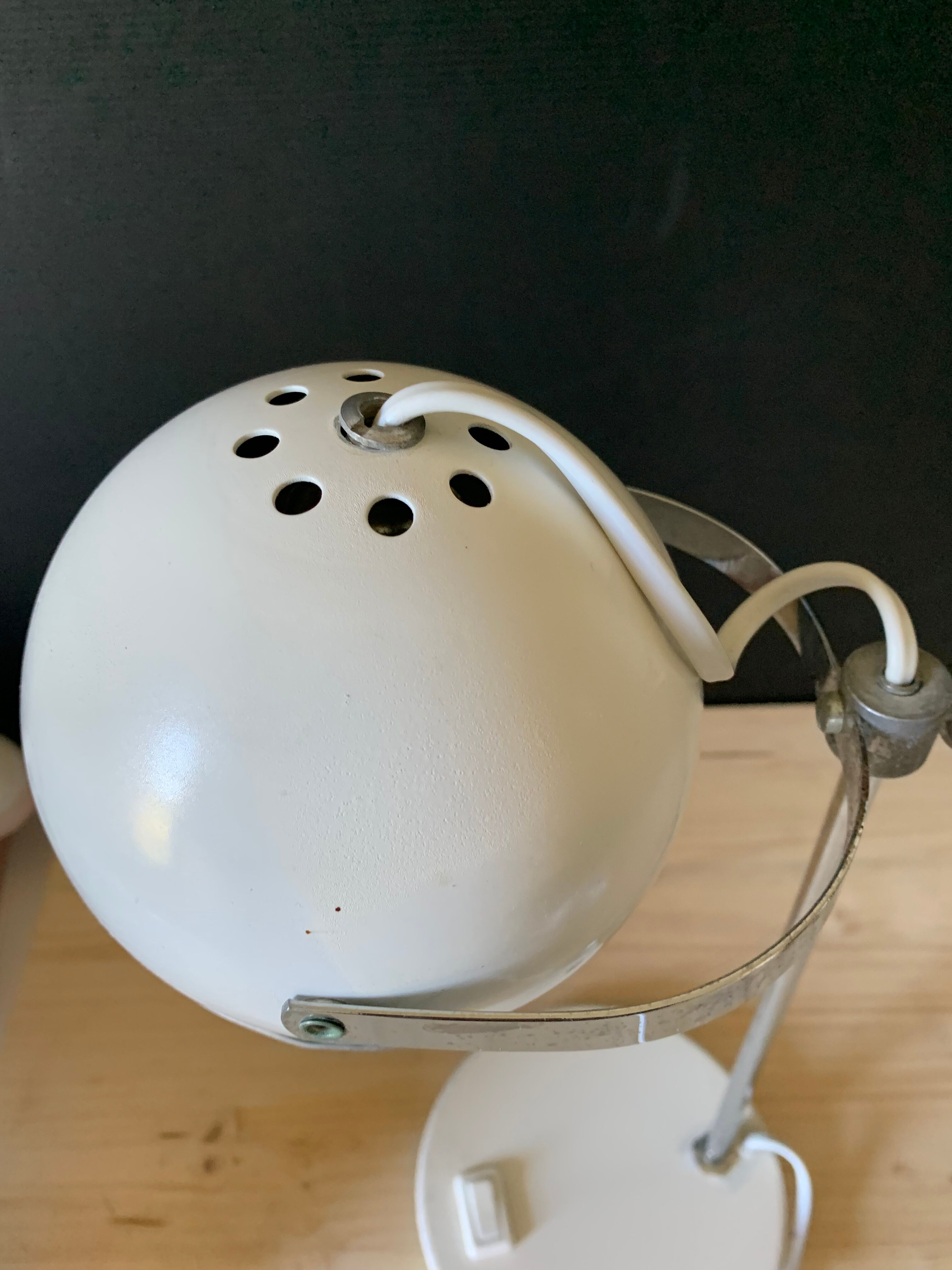 Vintage eyeball lamp