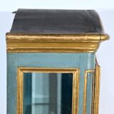 Small Showcase in Painted and Gilded Wood, Louis XV Style – Early 19th Century
