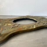 art nouveau antique brass metal picture frame