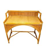 Vintage bamboo and rattan desk