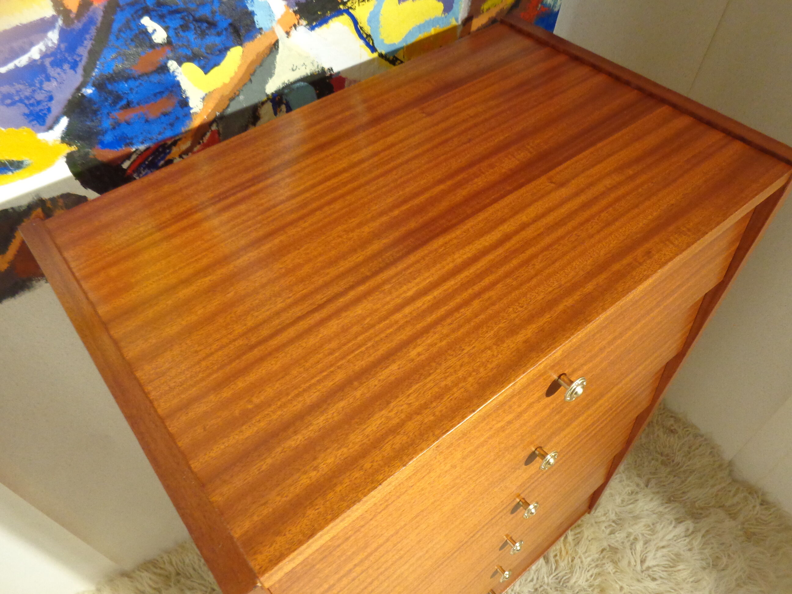 Vintage rag chest of drawers from the 60s stamped S.I.M.M.O.B