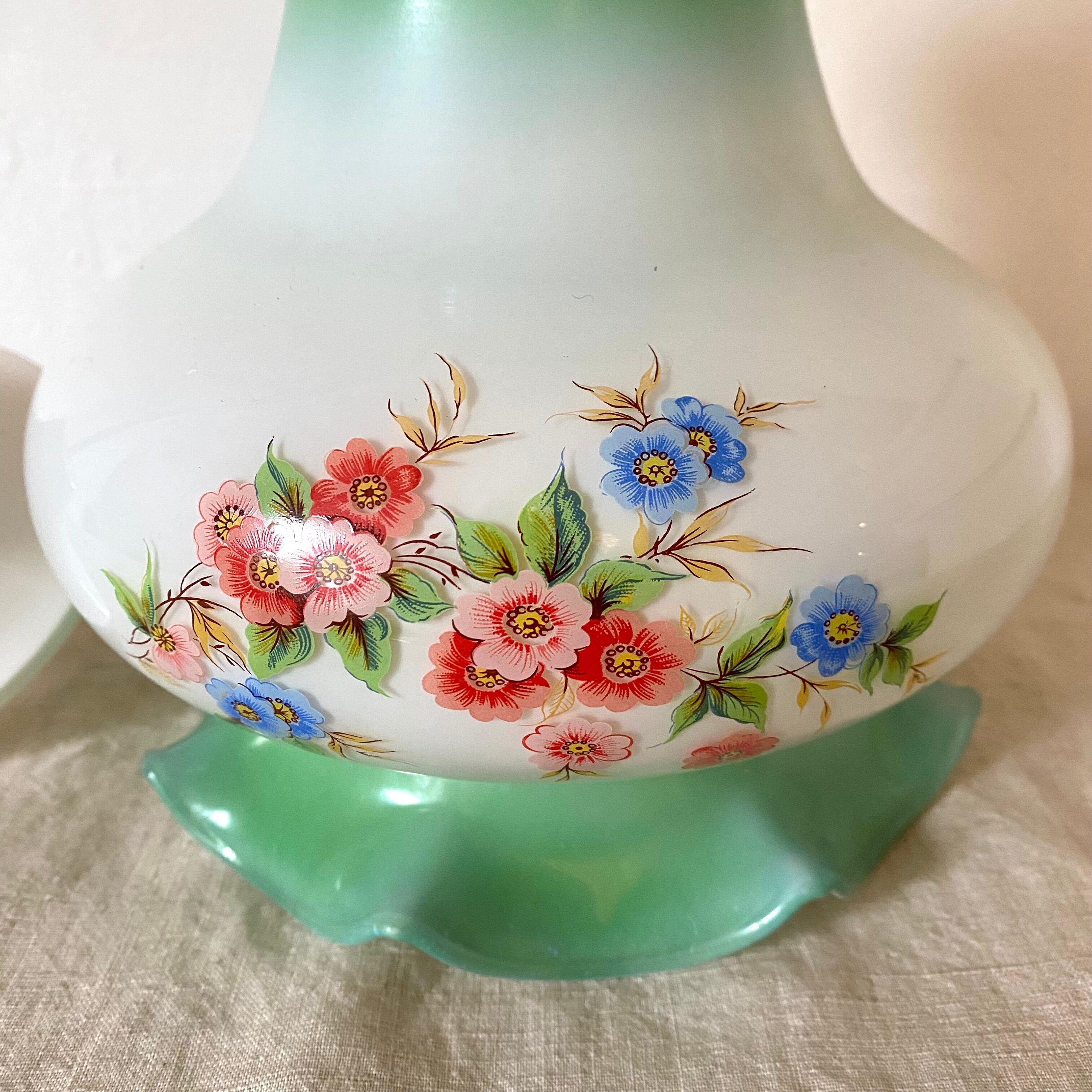 Vintage opaline pendant lamp