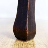 Old chair made of solid wood and caning