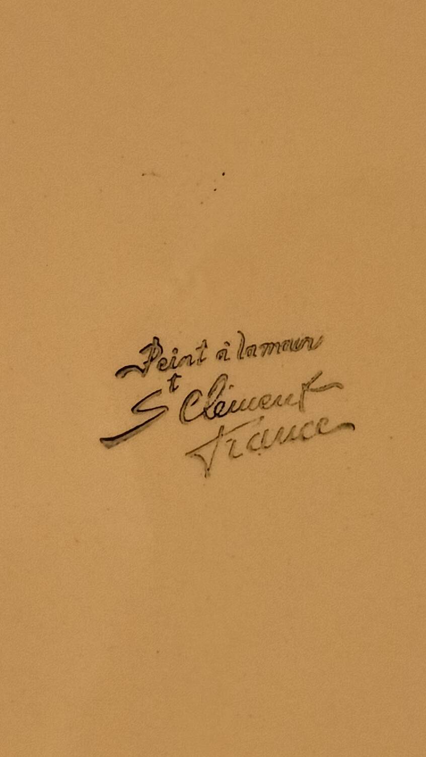 5 St Clément barbotine plates