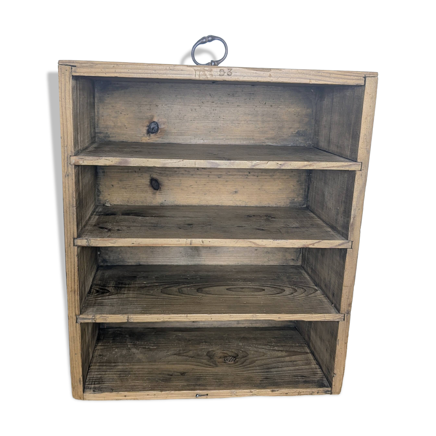 Vintage wooden lockers with compartments