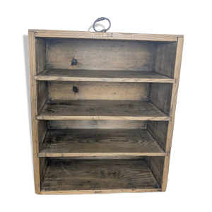 Casiers bois vintage - compartiments