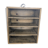 Vintage wooden lockers with compartments