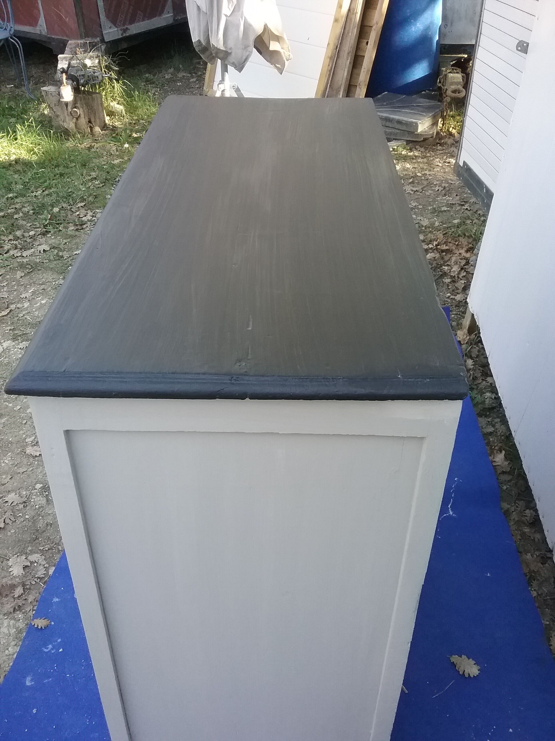 Vintage grey buffet