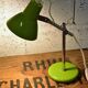 Small green bedside lamp