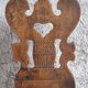 Authentic German peasant chair dated 1814 – Heart sculpture & Initial