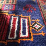 Afghan carpet 80s a city the night 88x155cm