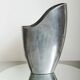 Aluminium cast vase, in the style of Anne Efverlund, 1970-1980.