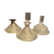 Bohemian crystal set with carved decoration