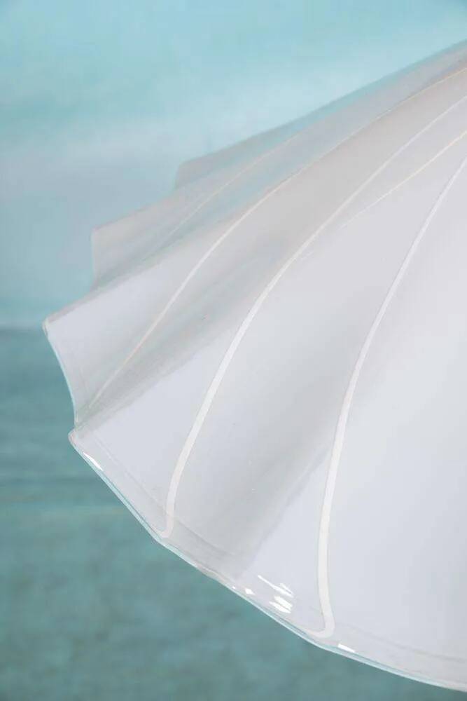 Vintage glass suspension lamp Kalmar Fazzoletto