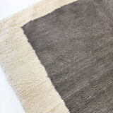Tapis berbère Azilal à motifs graphiques gris 2,94x1,97m