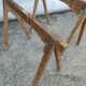 Table de marché, plateau et tréteaux