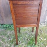 Old bedside table wooden nightstand drawer + case vintage