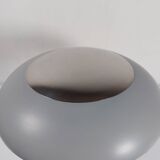 Rare lampe de bureau vintage, lampe de table RDA bleu clair chromé